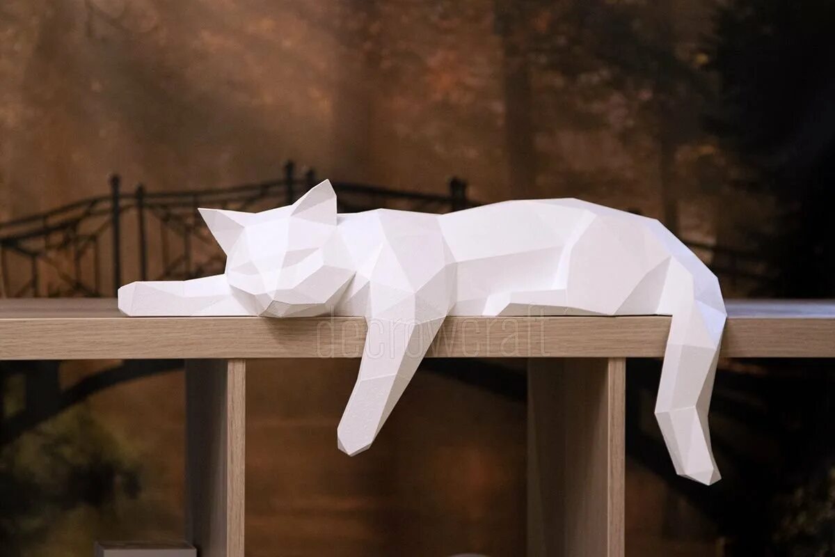 Объемная кошка из бумаги. Кот Оскар паперкрафт. Котик из бумаги. Объемные бумажные фигуры. Бумажный объемный кот.