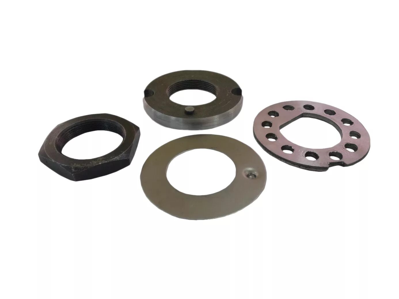 619. комплект крепления ступицы 2 птс-4. 5. ступичная гайка 2 птс 4. гайка 2 птс 4.