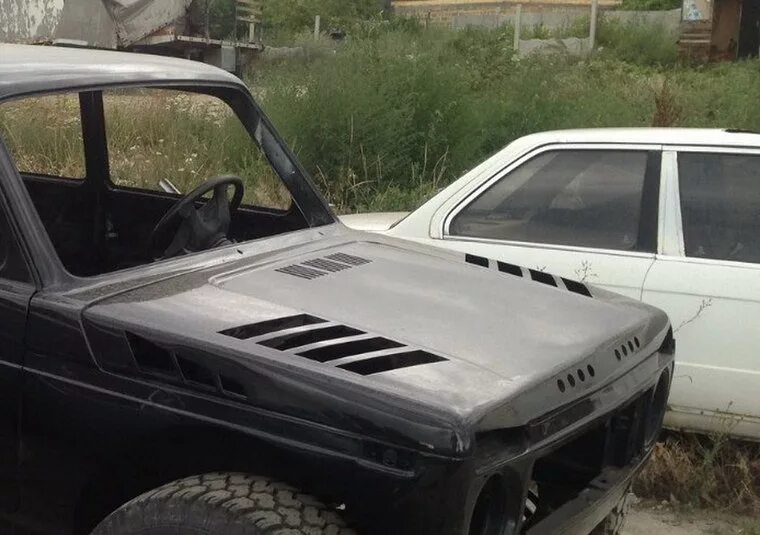 Капот - аллигатор. - Lada 4x4 3D, 1,8 л, 1996 года своими руками DRIVE2