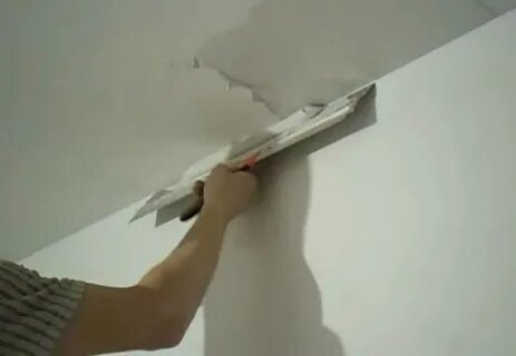 Зашпаклюем покрасим потолок