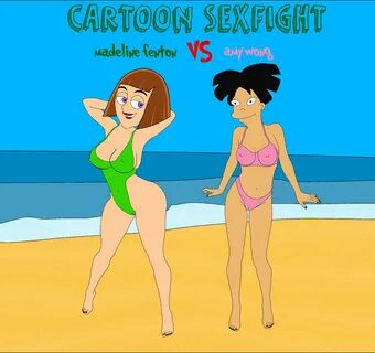 amy wong, madeline fenton, danny phantom, futurama, pose, beach, bikini, ca...