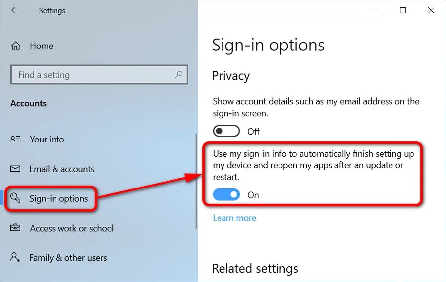 Show account. Sign-in options. Option settings. Sign in options Windows. Option надпись.