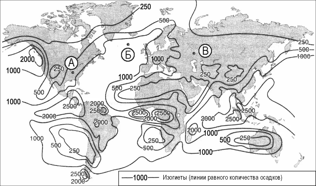 2000 0 15. Карта количества осадков. Среднегодовое количество осадков в мире. Изогиеты на карте. Среднегодовые количества осадков изогиеты.