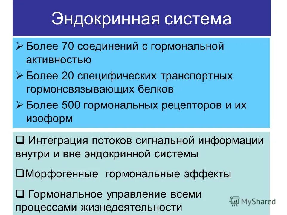 Характеристика эндокринной системы. Характеристика эндокринной системы