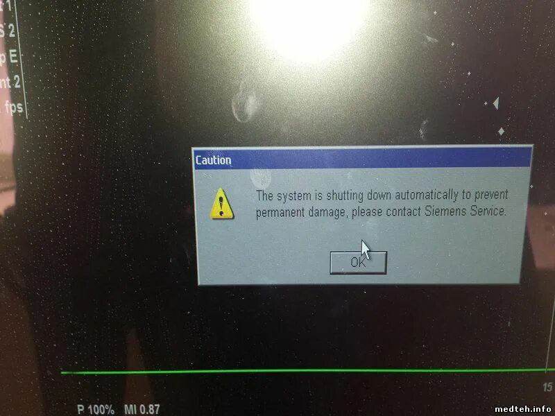 System shutting down. Siemens Acuson x300 the System is shutting down automatically to prevent permanent Damage. Acuson x300 Voltage Test points. Shutdown failure. System shutdown.