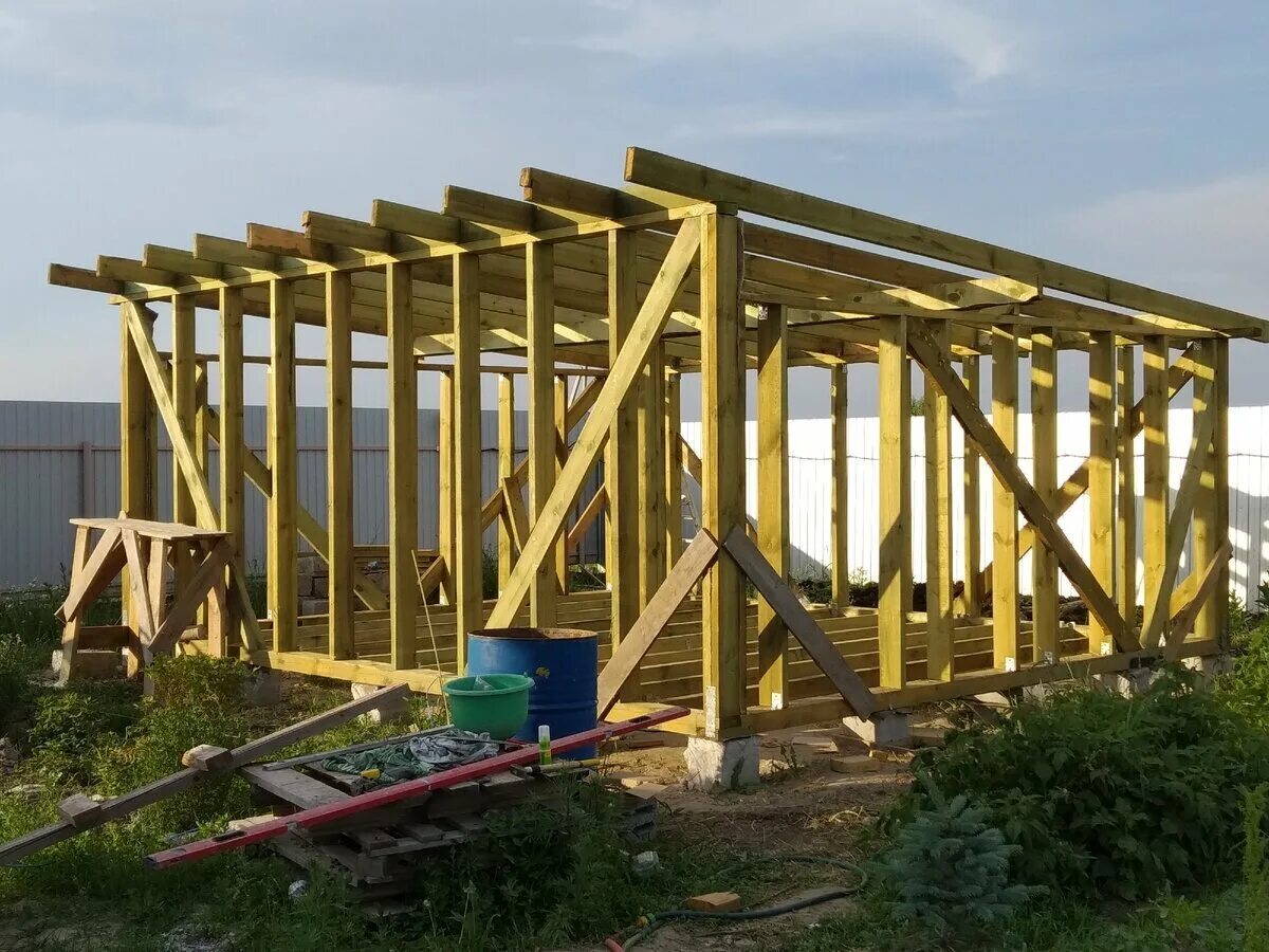 Каркасный сарай. Дачный сарай. Какой сарай лучше. Угловой хозблок с дровником. Какой сарай лучше.