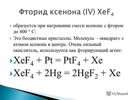 Реакции фтора
