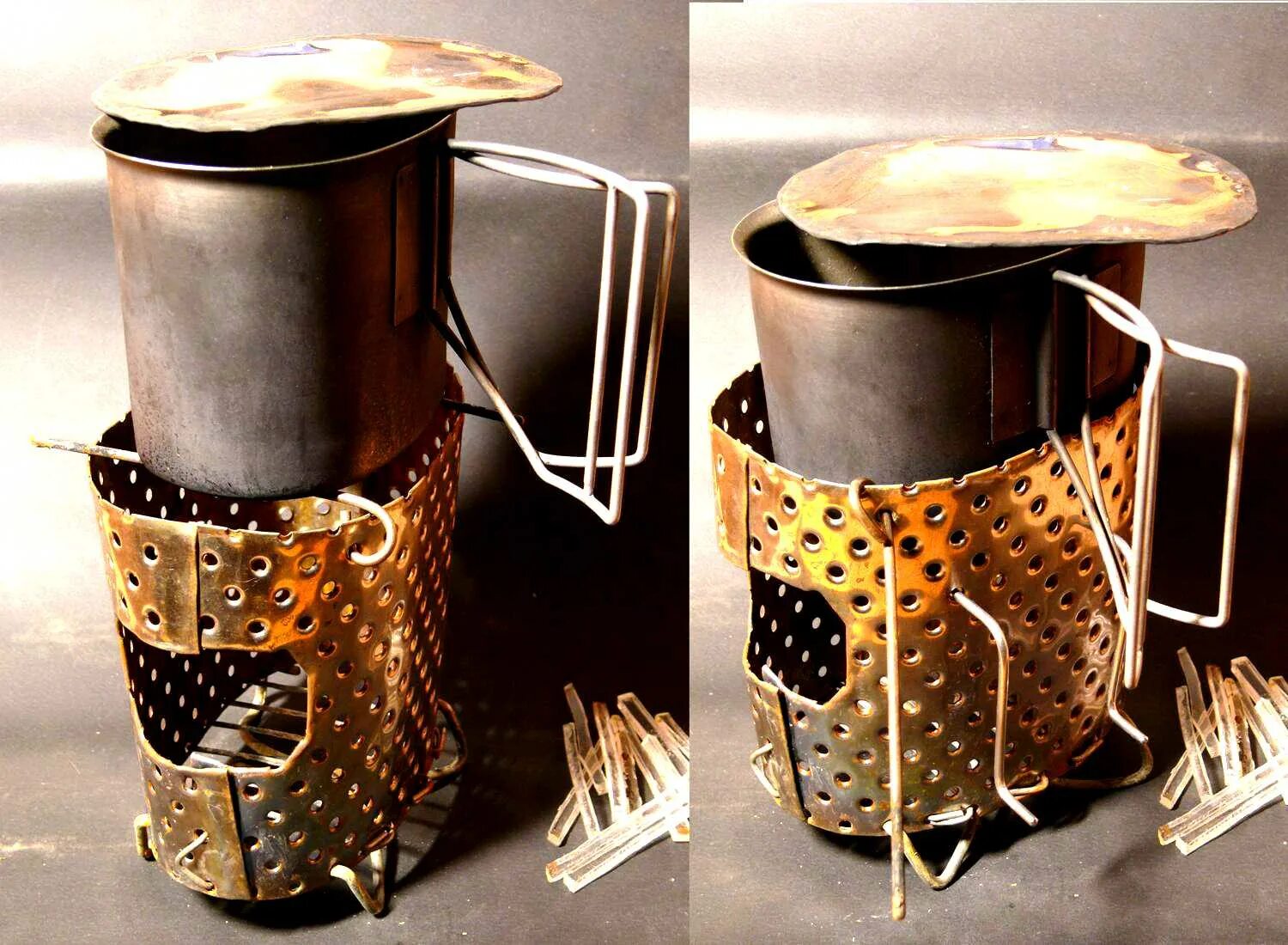 Пиролизная печь щепочница. Печка щепочница из консервных банок. Походная пиролизная печь. Печка щепочница из термоса.