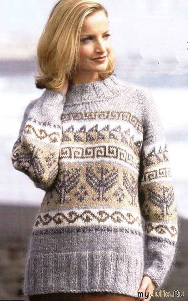 свитер с жаккардом. вязание свитеров жаккардом. фэр айл свитера. вязание свитеров жаккардом. кокетка лопапейса.