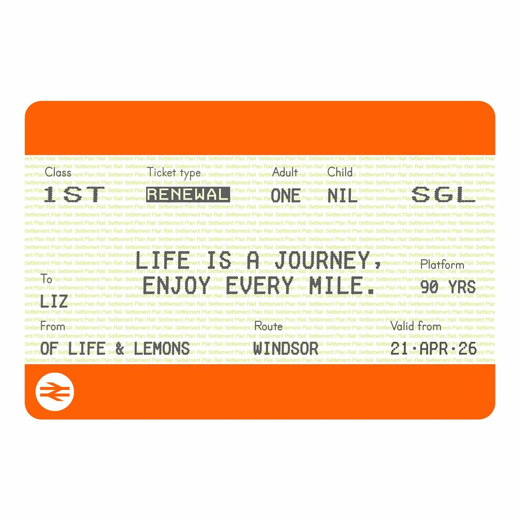 Single return ticket. Train ticket. return ticket. ticket for train. ticket to london.