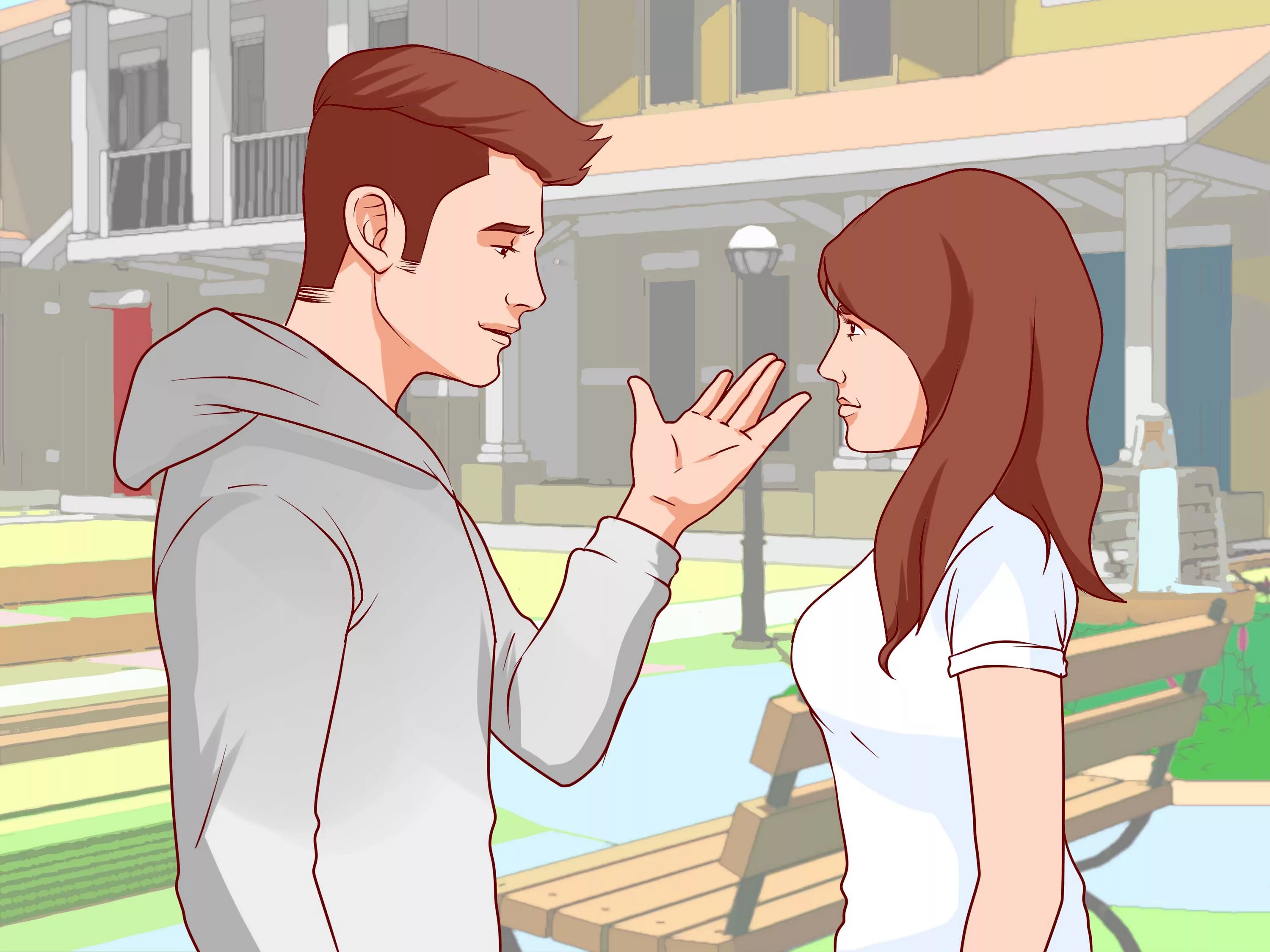 How is the girl what s. Парень общается с девушкой рисунок. Девушка и парень разговаривают рисунок. Девушка и мужчина разговор рисунок. Девушка и парень разговаривают арт.