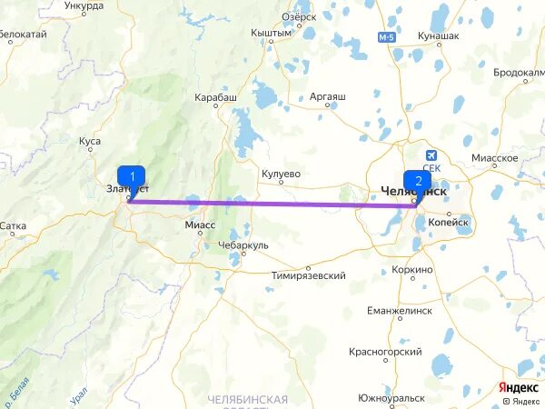 Сколько километров златоуст