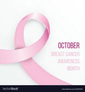 Breast cancer awareness month vector image. 