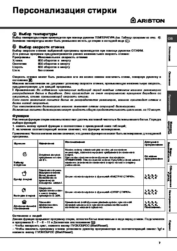 Машинка hotpoint ariston режимы стирки. Стиральная машина хотпоинт аристон режимы стирки. Стиральная машина хотпоинт аристон режимы стирки. Стиральная машина hotpoint ariston arsl 105 инструкция. Хотпоинт аристон стиральная машина программы.