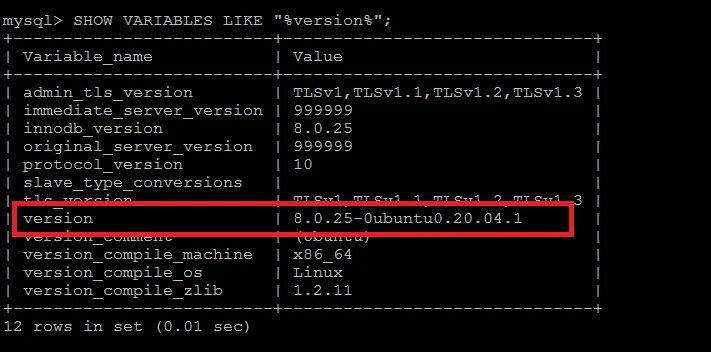 Show variables. MYSQL -Version in Linux. Check MYSQL. Show variables like "%Version%";. MYSQL check Port.