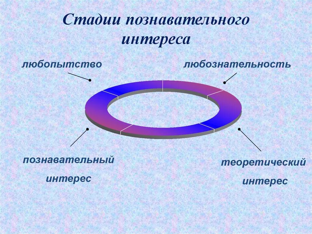 Стадии развития интереса