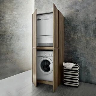 Шкаф для стиральной и сушильной машины в ванной размеры - 94 фото
