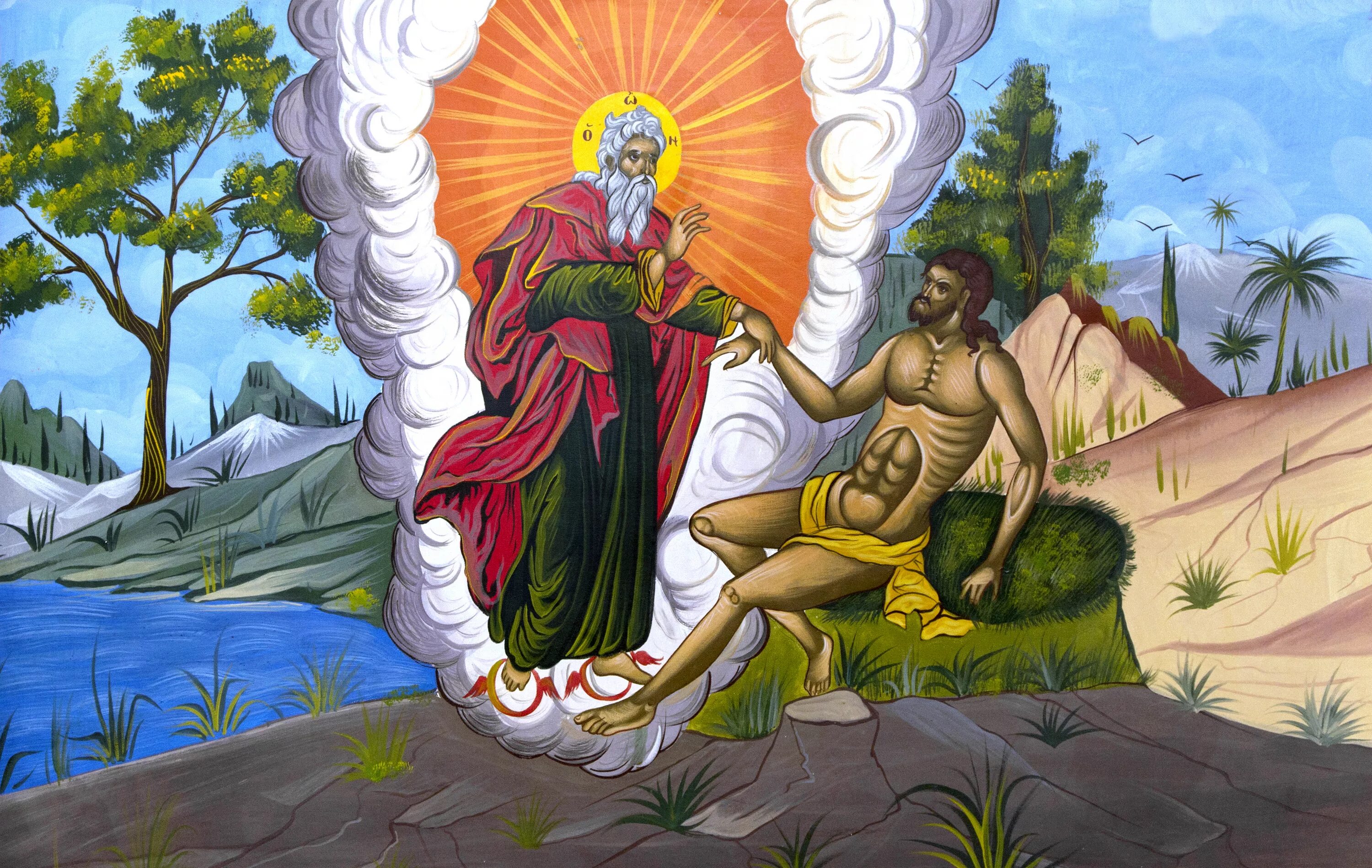 библейские карикатуры. бог творит мир. духовные знания. художник tomasz alen kopera. не говорящее творение.