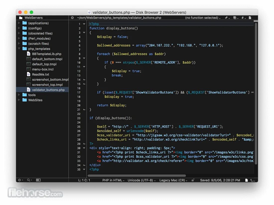 Php button. Текстовый редактор mac os. кнопка php. vim или sublime text. $_server[request_uri].