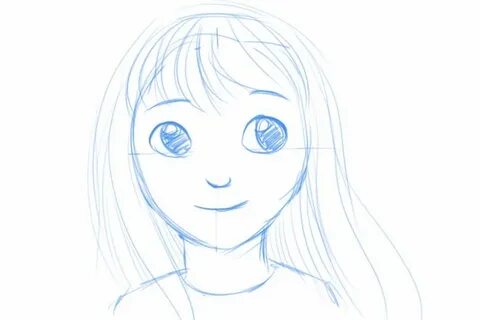 Как нарисовать мультяшную девочку