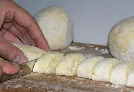 Приготовления теста с творогом