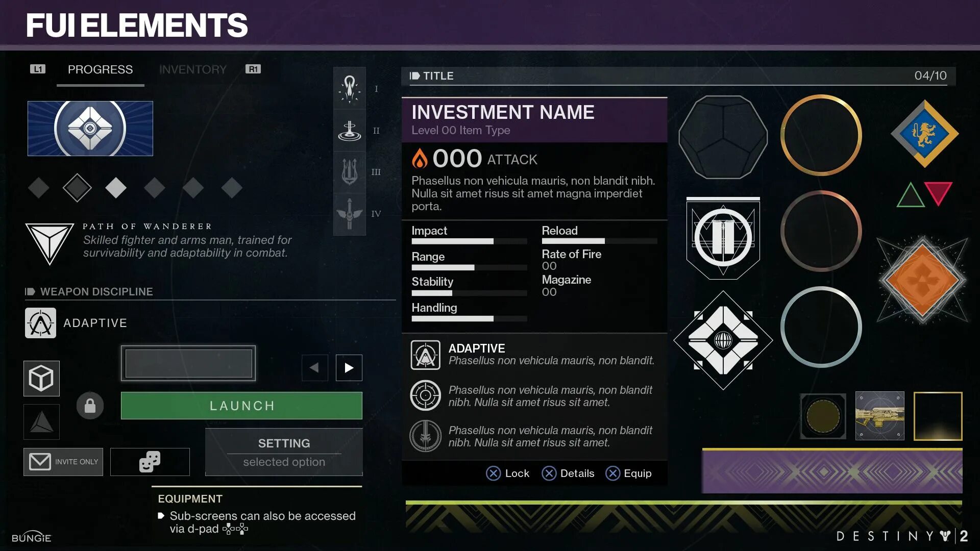 Option interface. Destiny 2 ui. дестини 2 интерфейс. destiny 2 interface. интерфейс меню destiny.