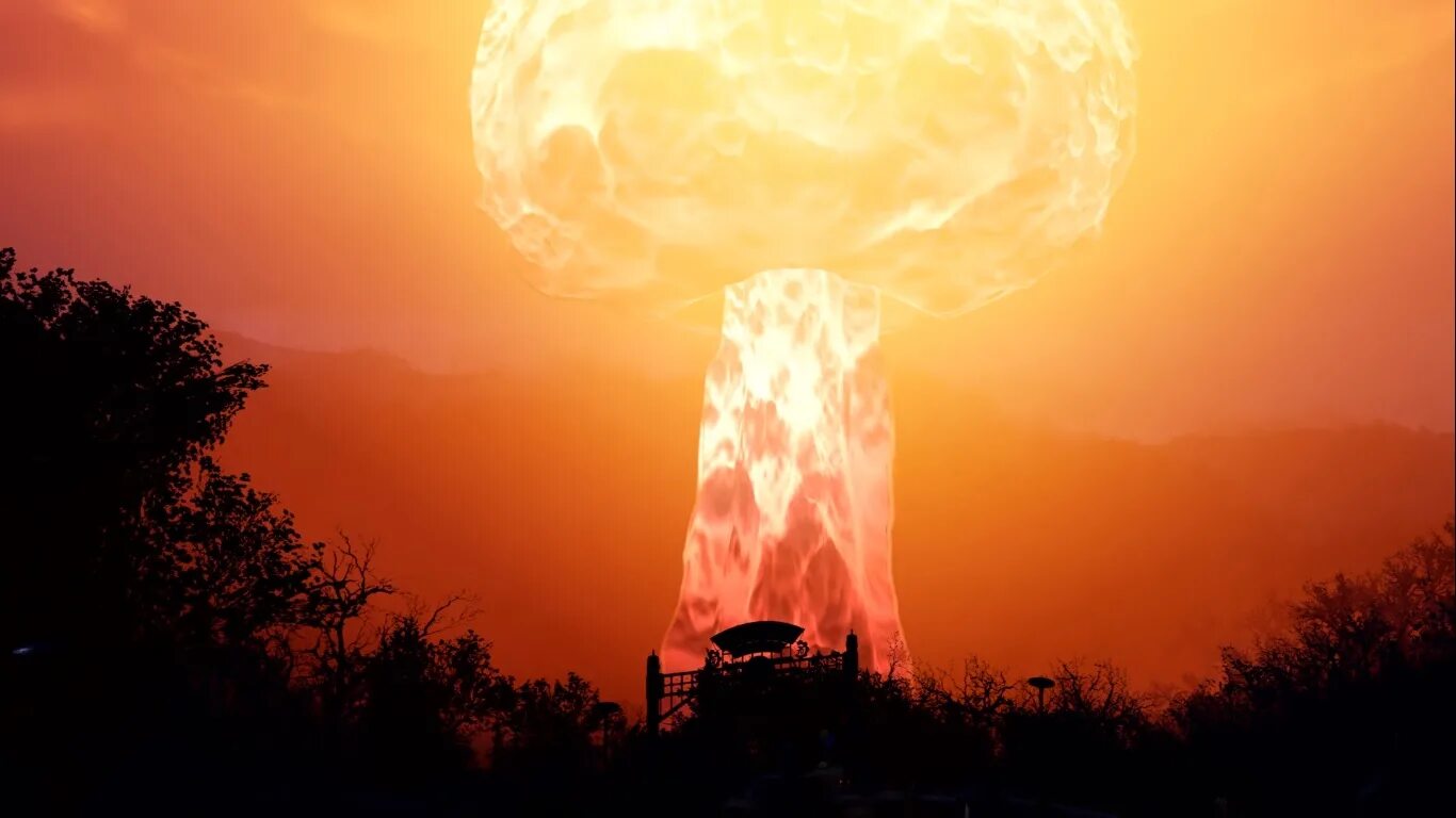 Ядерный взрыв песня. Fallout 76 ядерный взрыв. Атомный взрыв фоллаут. Фоллаут 76 ядерный взрыв. Fallout 76 Nuke.