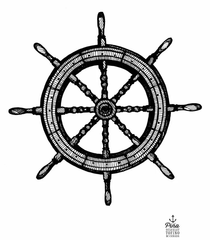 Ships wheel. Штурвал. Штурвал корабля. Штурвал эскиз тату. Руль корабля.