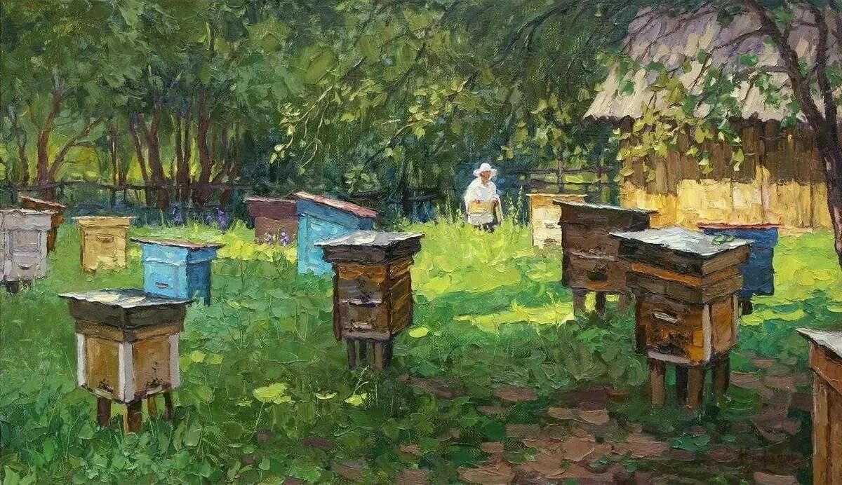 Улей художник. Маковский на пасеке. Улей художник. Улей художник. Пасека 1887.