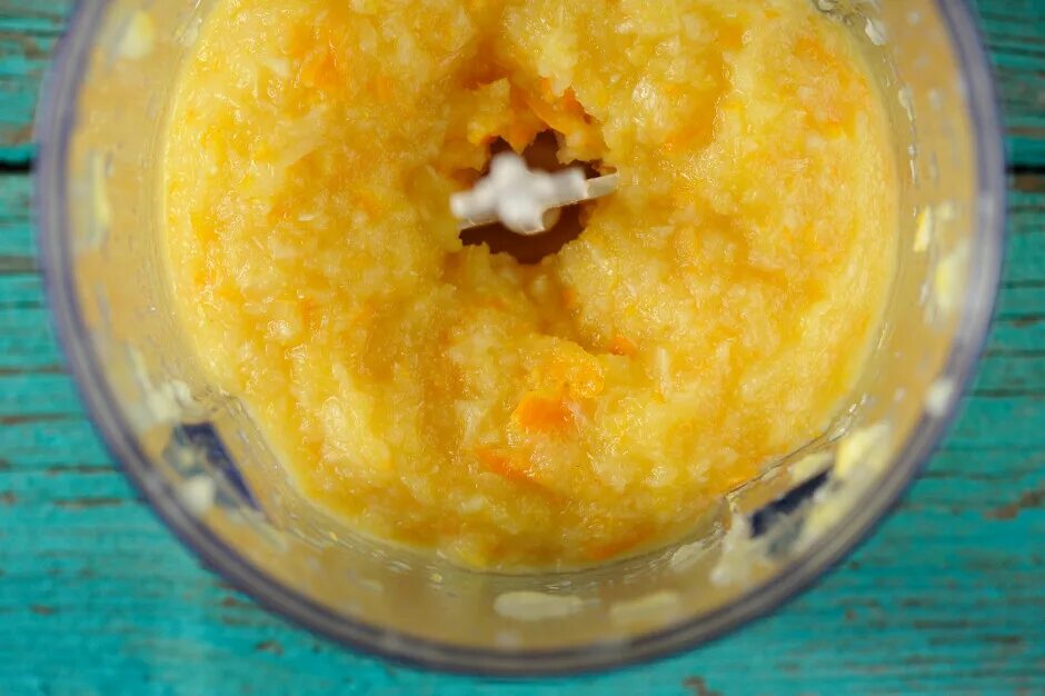 Апельсины с сахаром через мясорубку