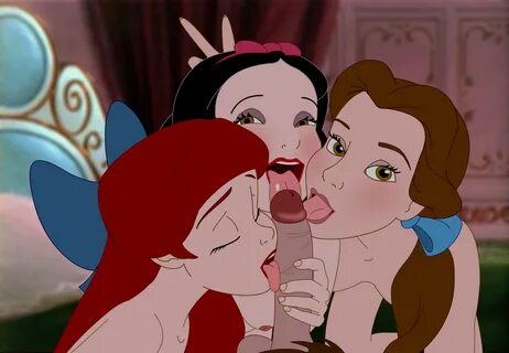 Ariel, Belle and Snow White The Little Mermaid Beauty and the Beast Snow Wh...