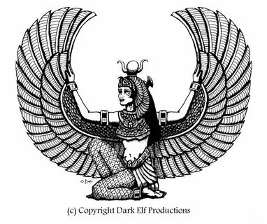 Исида богиня рисунок