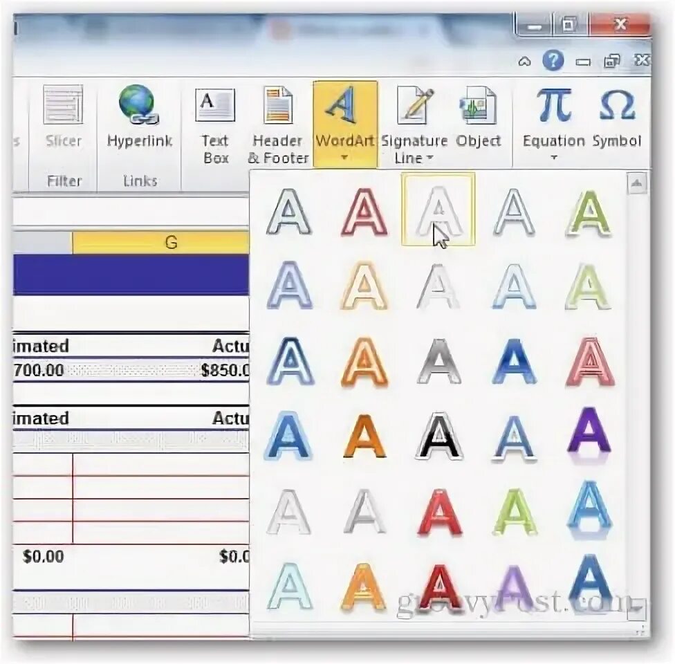 Чем различается использование инструментов wordart и фигуры. Водяной знак в эксель. wordart в visio есть?.