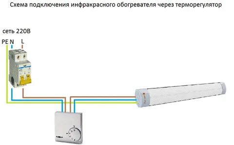 Как подключить потолочный обогреватель