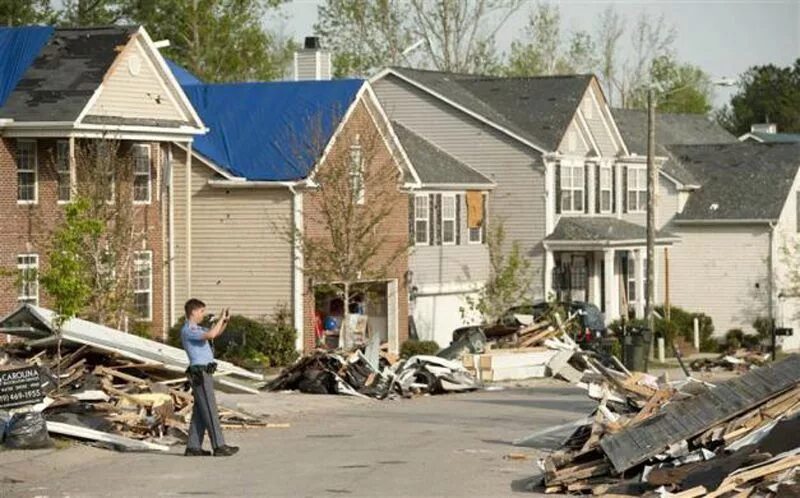 Торнадо в Северной Каролине. Последствия Торнадо в США.