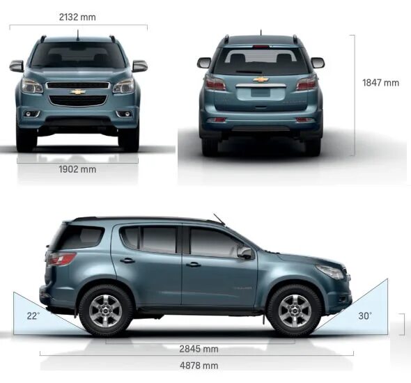 Chevrolet trailblazer размеры. Chevrolet trailblazer размеры