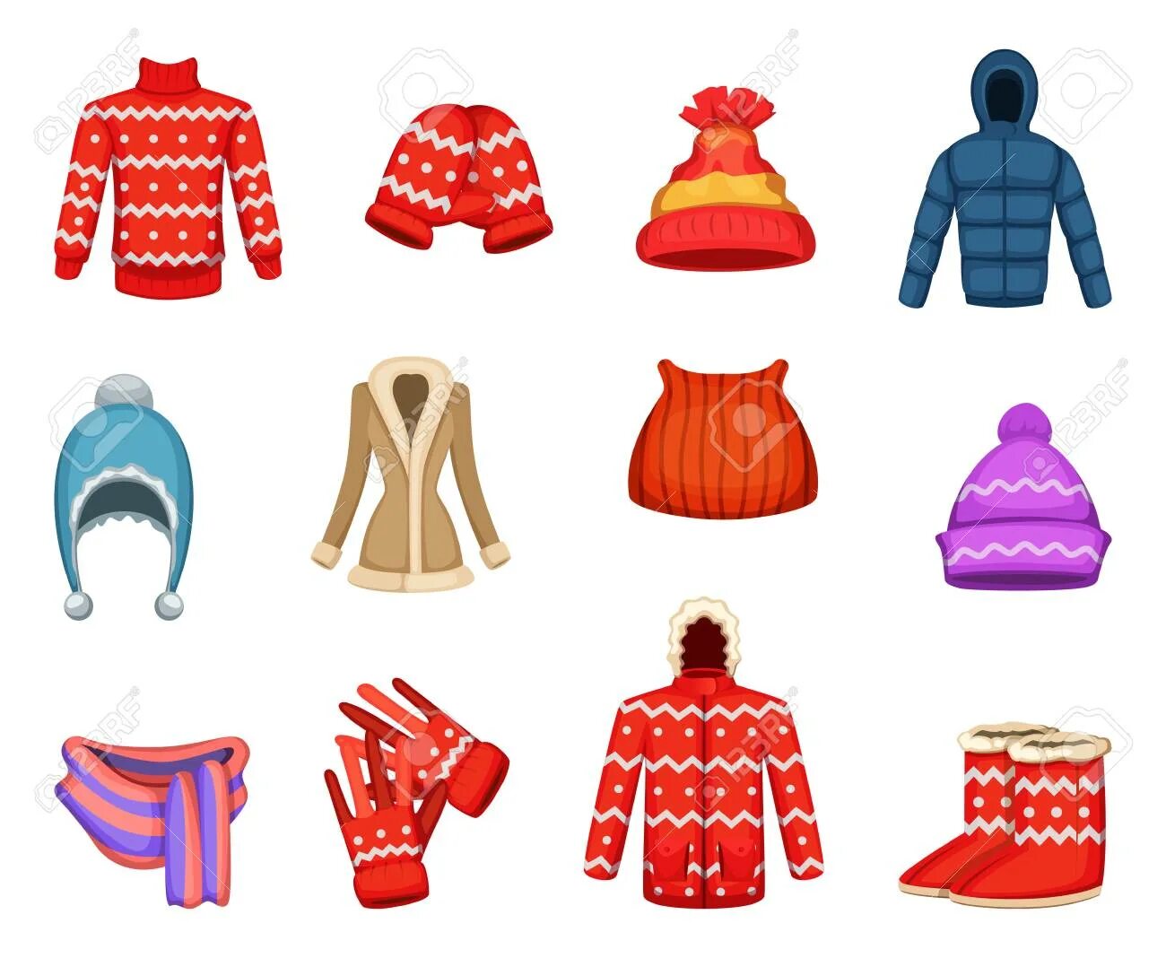 Элементы зимней одежды. Раскраски малыши с одеждой. Зимняя одежда обувь головные уборы. Одежда раскраска для детей. Шапка юнармия флисовая.