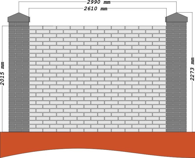 Сколько кирпича на столб. Кирпичный забор. Забор из кирпича. Проект забора из кирпича. Высота кирпичного забора.