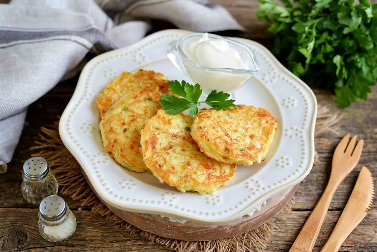Рецепт капустных оладьев