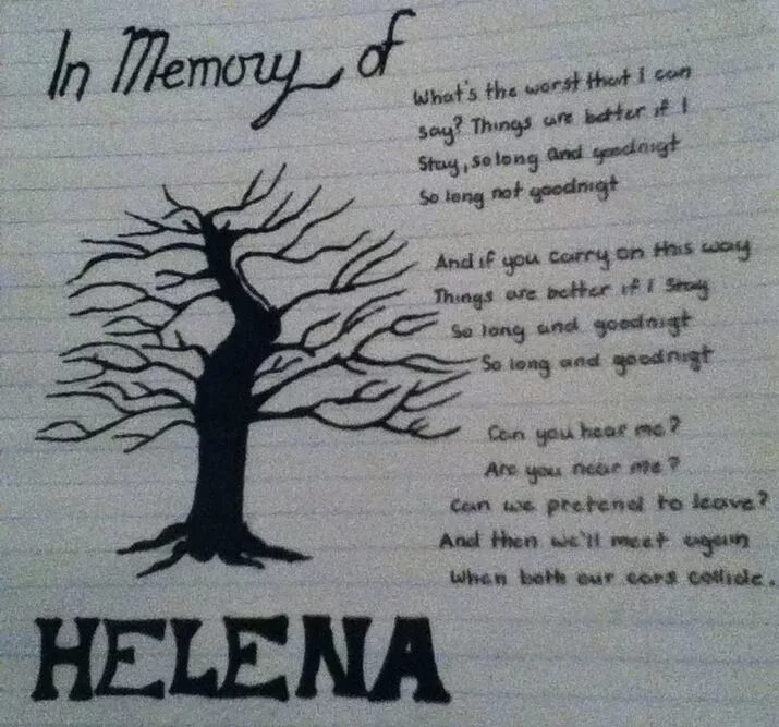Teenagers my chemical romance ноты. Helena mcr lyrics. Платье хелены my chemical romance. Helena one day. Helena my chemical romance lyrics.