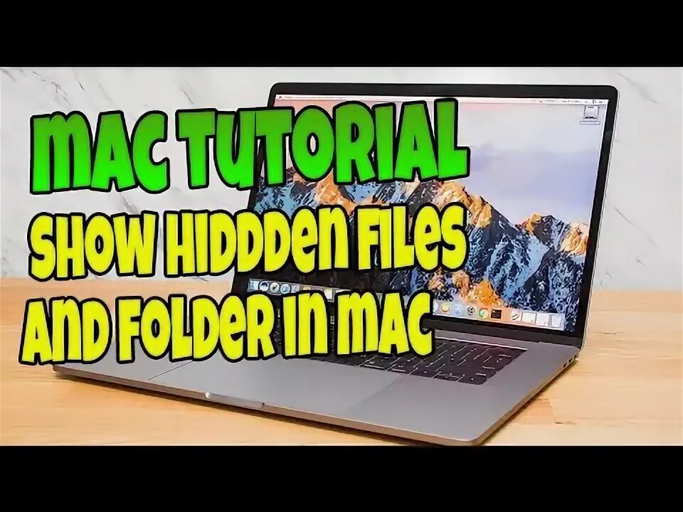 Show hidden files mac