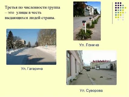 Презентация улицы города 3 класс