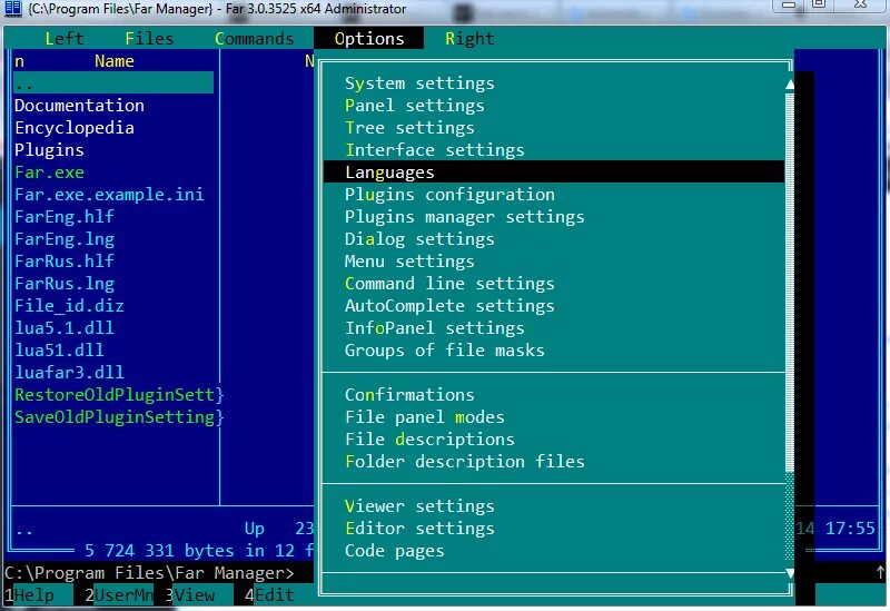 Файловый менеджер фар. Интерфейс far Manager. Файловые оболочки far. Far Manager фото.
