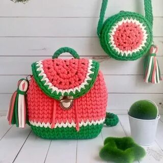 Детская сумка из пряжи