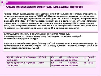 На учете создание