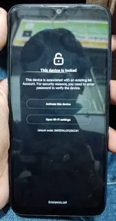 Redmi note 9 разблокировка
