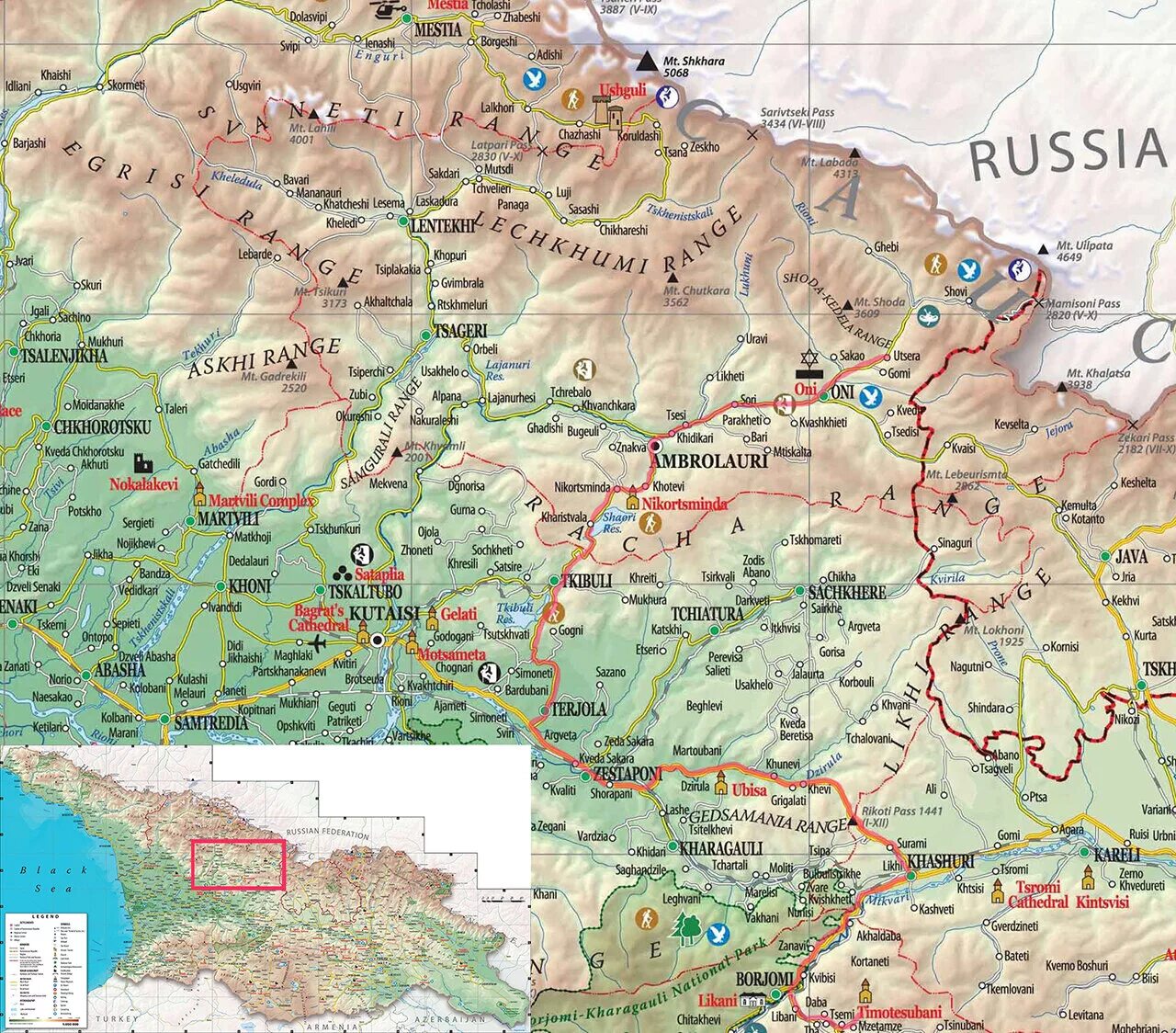 Где находится грузия. Грузия карта побережья подробная с городами. Карта Грузии подробная с городами и поселками. Физическая карта Грузии. Подробная карта Грузии.