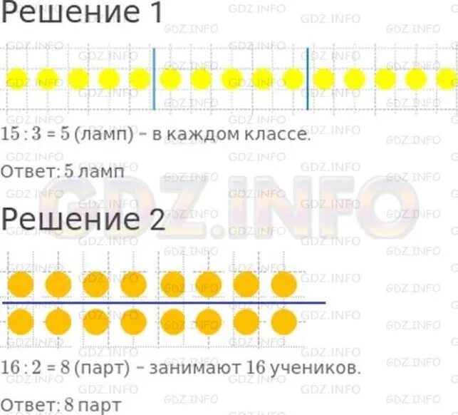 Для освещения трех классов потребовалось 15 ламп