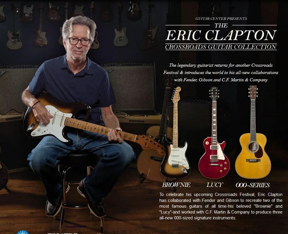 Золотая коллекция гитара. Fender Custom shop Eric Clapton 2004.