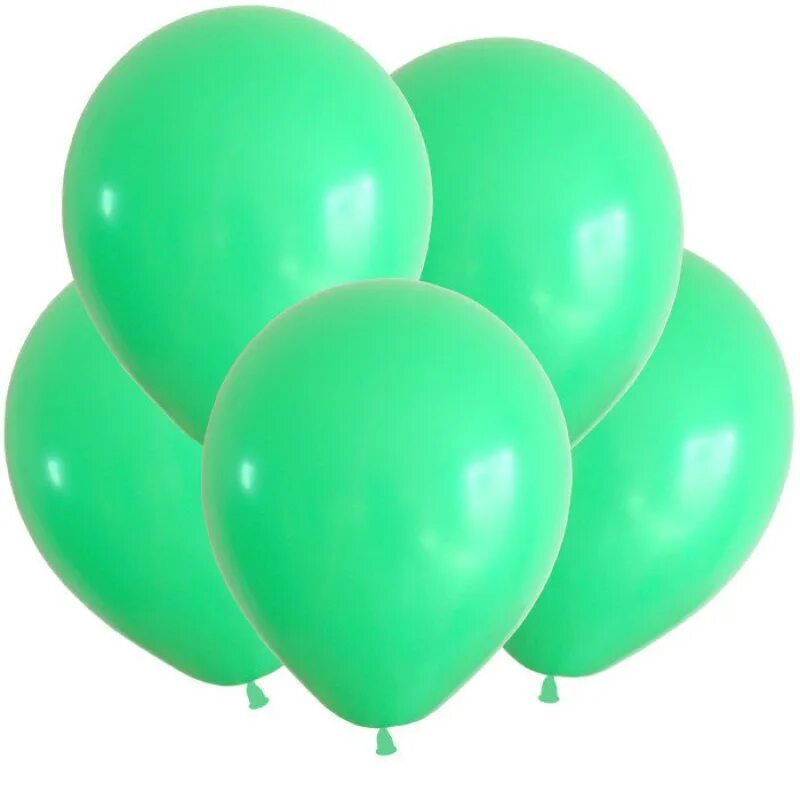 Шар12" пастель бирюзовый/Turquoise (100 шт./уп.) Веселуха. Карибы Семпертекс шары. И шар (12"/12) пастель Green (зеленый) 100 шт. Шар латексный Семпертекс зеленый.